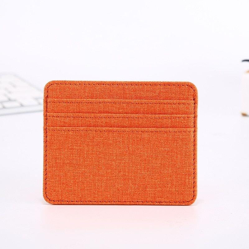 Cyflymder New Multi Slot Artificial Pu Credit Card Case Mini Id Card Holder Small Purse for Man Women Slim Wallet Card Bag Cardholder