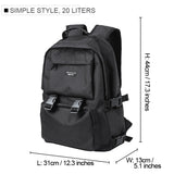 Cyflymder Men Fashion Personalized Travel Backpack Light Weight Large Space 15.6 17 inch Laptop Bag Teenage Outdoor Waterproof School Bag