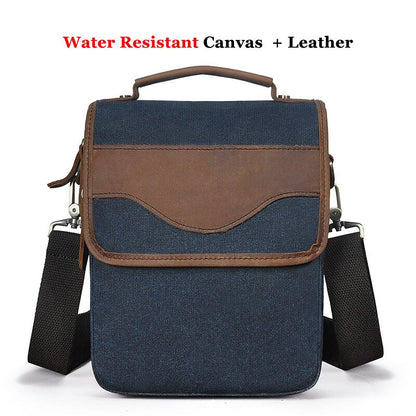 Cyflymder Quality Leather Male Casual Design Shoulder Messenger bag Cowhide Fashion Cross-body Bag 8" Tablet Tote Mochila Satchel