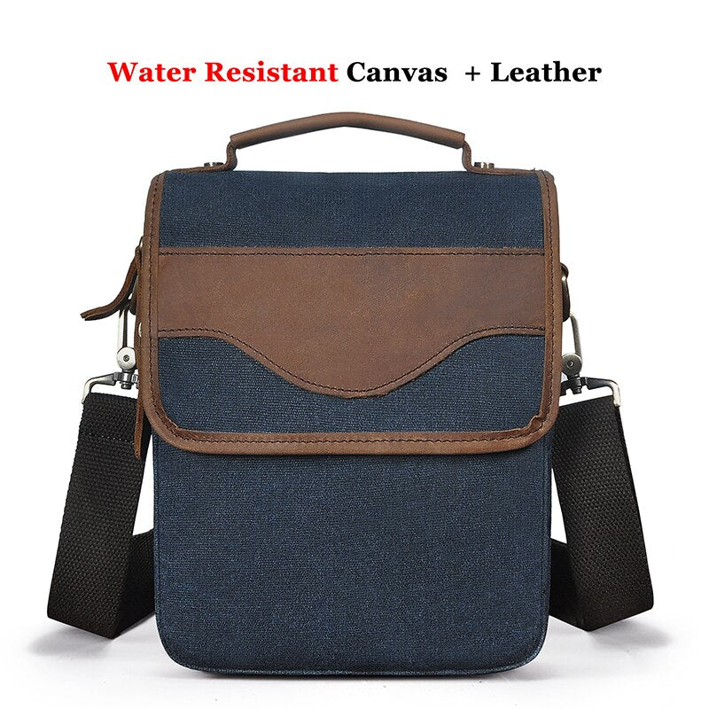 Cyflymder Quality Leather Male Casual Design Shoulder Messenger bag Cowhide Fashion Cross-body Bag 8" Tablet Tote Mochila Satchel