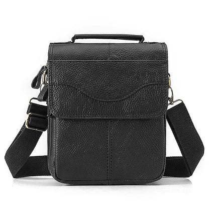 Cyflymder Quality Leather Male Casual Design Shoulder Messenger bag Cowhide Fashion Cross-body Bag 8" Tablet Tote Mochila Satchel