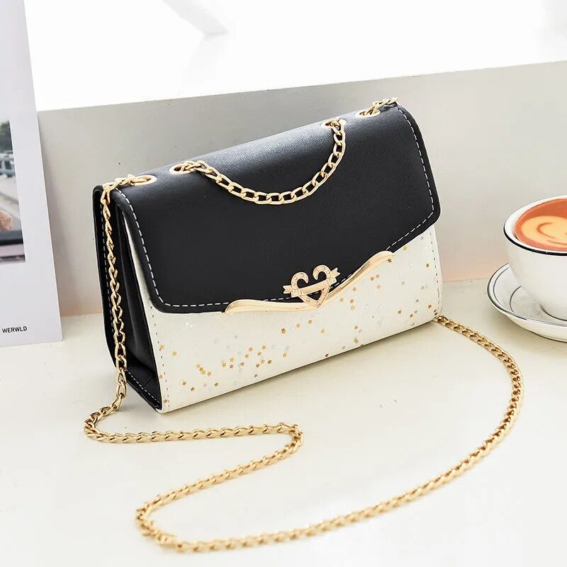 Realaiot Fashion Women Leather Small Shoulder Underarm Bag Ladies Vintage Chain Pendant Solid Zipper Mini Purse Handbag Bolsa Feminina