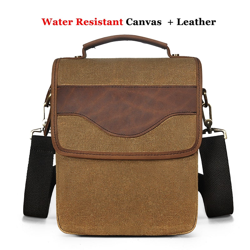 Cyflymder Quality Leather Male Casual Design Shoulder Messenger bag Cowhide Fashion Cross-body Bag 8" Tablet Tote Mochila Satchel