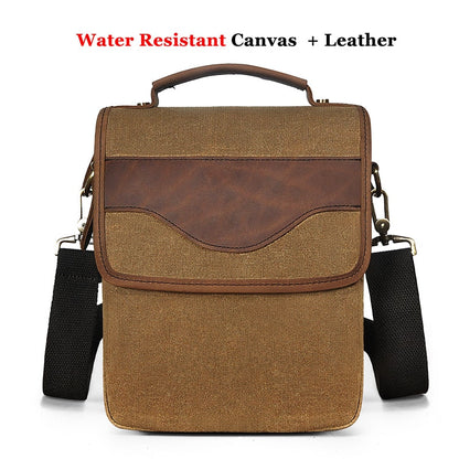 Cyflymder Quality Leather Male Casual Design Shoulder Messenger bag Cowhide Fashion Cross-body Bag 8" Tablet Tote Mochila Satchel