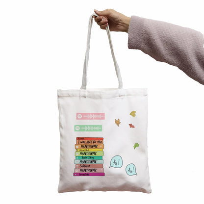 Realaiot BAG Heartstopper Leaves Funny Print Cool Women Shopper Bag Shopper White Women Fashion shopper shoulder bags Tote bag,Drop Ship