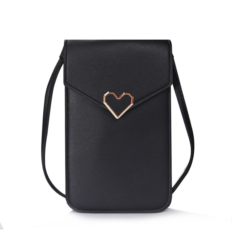 Realaiot Women's Small Crossbody Shoulder Bags PU Leather Female Cell Phone Pocket Bag Ladies Purse Card Clutches Wallet Messenger Bags