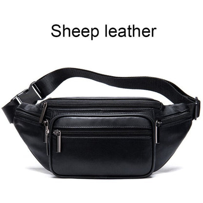 Realaiot Genuine Leather Belt Bag Women's Waist Bags For Women Fanny Pack Female Waist Pack Belt Waist Bag Woman Phone Bags Bumbag