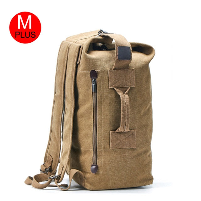 Realaiot Large Capacity Rucksack Men Travel Bag Mountaineering Backpack Male Luggage Canvas Bucket Shoulder Bags For Boys Backpack XA202K