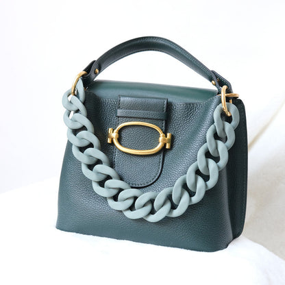 Cyflymder New Fashion Woman Handbag Accessory Chain Black White Green Resin Chain Luxury Frosted Strap Women Clutch Shoulder Purse Chain