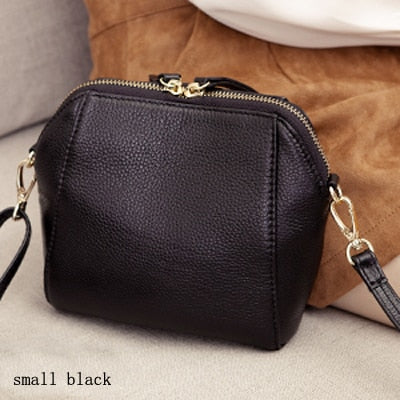 Realaiot Genuine Leather Shoulder Bags for Women Luxury Handbag Fashion Ladies Shopping Totes Messenger Crossbody Bag Female Party Purse