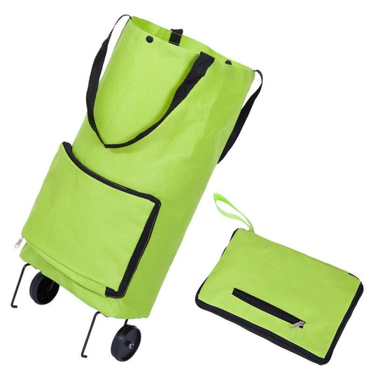 Cyflymder New Folding Shopping Bag Shopping Buy Food Trolley Bag on Wheels Bag Buy Vegetables Shopping Organizer Portable Bag