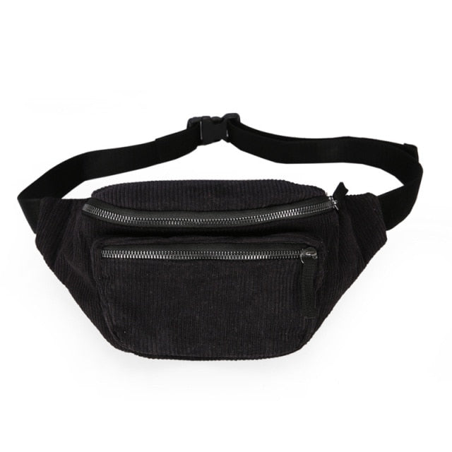 Realaiot Canvas Waist Bag Unisex Zipper Chest Bag Street Sport Casuale Fanny Pack Girl Boy Waist Belt Bags Fashion Phone Waist Pack