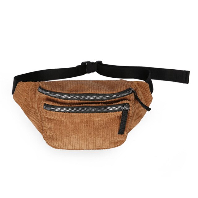 Realaiot Canvas Waist Bag Unisex Zipper Chest Bag Street Sport Casuale Fanny Pack Girl Boy Waist Belt Bags Fashion Phone Waist Pack