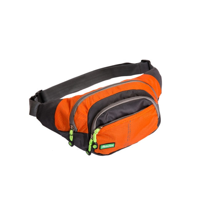 Realaiot Travel Bum Bag Fanny Pack Waist Bag Zipped Outdoor Sports Shoulder Bag Pouch Men Women Waist Packs Ladies Waist Pack