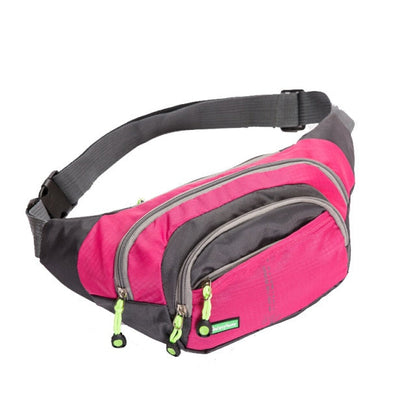 Realaiot Travel Bum Bag Fanny Pack Waist Bag Zipped Outdoor Sports Shoulder Bag Pouch Men Women Waist Packs Ladies Waist Pack