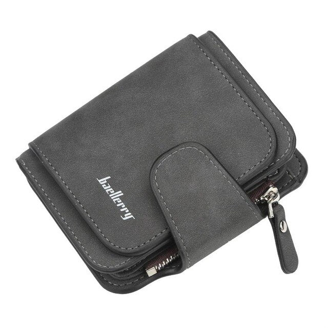 Baellerry Luxury Matte Leather Wallet Women Short Coin Pocket Card Holder Small Ladies Purse Money Bag Women Wallets W089