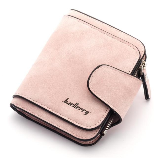 Baellerry Luxury Matte Leather Wallet Women Short Coin Pocket Card Holder Small Ladies Purse Money Bag Women Wallets W089