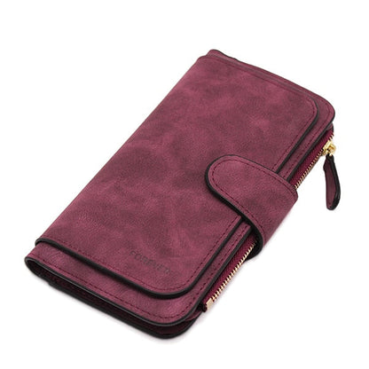 Brand Leather Women Wallets Designer Zipper Long Wallet Women Card Holder Coin Purse Bags for Women Carteira Feminina