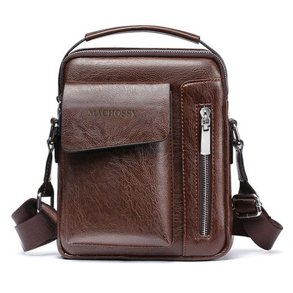 Casual Men Shoulder Bag Vintage Crossbody Bags High Quality Male Bag PU Leather Handbag Capacity Men Messenger Bags Tote Bag