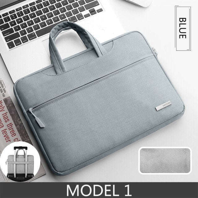 Realaiot Laptop Bag 13.3 15.6 14 inch Waterproof Notebook Bag Sleeve For Macbook Air Pro 13 15 Computer HP Shoulder Handbag Briefcase Bag