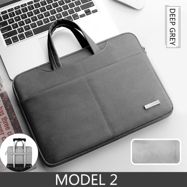 Realaiot Laptop Bag 13.3 15.6 14 inch Waterproof Notebook Bag Sleeve For Macbook Air Pro 13 15 Computer HP Shoulder Handbag Briefcase Bag