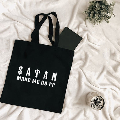 Realaiot Harajuku Tumblr Graphic Ladies Shopping Bag Handbags Cloth Canvas Tote Bags Women Eco Reusable Shoulder Shopper Bags