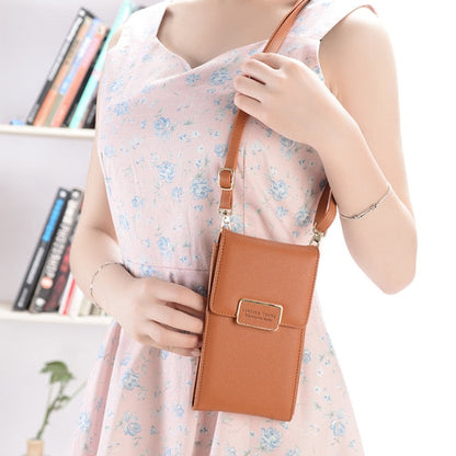 Brand Mini Crossbody Shoulder Bag Women High Quality Cell Phone Pocket Ladies Purse Clutch Fashion Leather Hasp Handbags Female