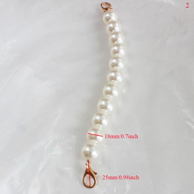 Realaiot 100/110/120cm Pearl Strap for Bags Handbag Handles DIY purse Replacement Long Beaded Chain for shoulder Bag straps Pearl Belt