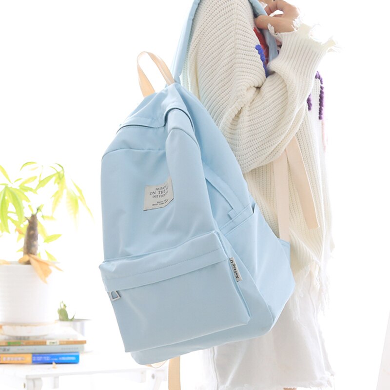 Realaiot Simple Design Oxford Korea Style Women Backpack Fashion Girls Leisure Bag School Student Book Teenager Useful Travel