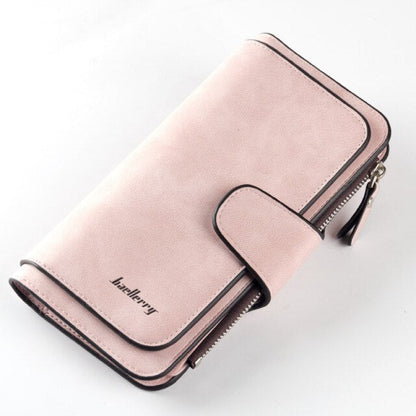 Realaiot Wallet Women Leather Casual Women Wallets Luxury Card Holder Clutch Bag Zipper Pocket Hasp Female Purse Ladies Wallet