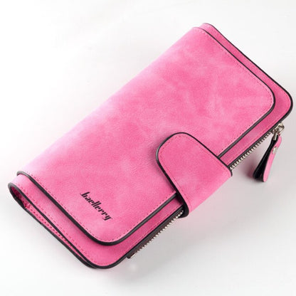 Realaiot Wallet Women Leather Casual Women Wallets Luxury Card Holder Clutch Bag Zipper Pocket Hasp Female Purse Ladies Wallet