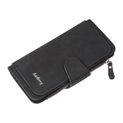 Realaiot Wallet Women Leather Casual Women Wallets Luxury Card Holder Clutch Bag Zipper Pocket Hasp Female Purse Ladies Wallet