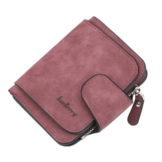 Realaiot Wallet Women Leather Casual Women Wallets Luxury Card Holder Clutch Bag Zipper Pocket Hasp Female Purse Ladies Wallet