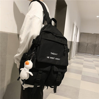 Realaiot Tooling Style Women's Backpacks Large Capacity School Bags for Teens Korean Harajuku Female School Backpack Woman Multi-pockets