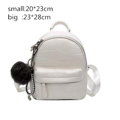 Cyflymder Mini Backpacks Women PU Leather Cute Small Backpack Female White Back Pack Black Backpacks For Teen Girls Fashion Bagpack Woman