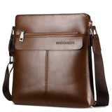 Realaiot Classic Plaid Design Business Men's Bag Retro Brand Men's Handbag Casual Plaid Shoulder Bag for Men