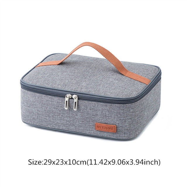 Cyflymder Portable Lunch Bag Women's Men's Thermal Cooler Rice Keep Fresh Pouch Picnic Food Heat for Work Nurse Kids