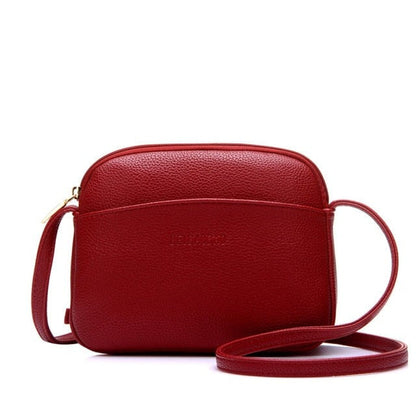 Realaiot Hot Crossbody Bags For Women Casual Mini Candy Color Messenger Bag For Girls Flap Pu Leather Shoulder Bags