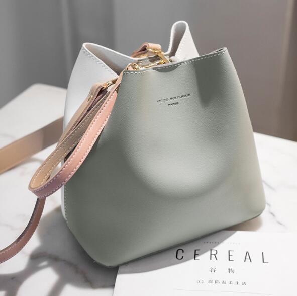 Realaiot Fashion Women Bag Summer Bucket Bag Women PU Leather Shoulder Bags Brand Designer Ladies Crossbody Messenger Bags Totes Sac Christmas Party