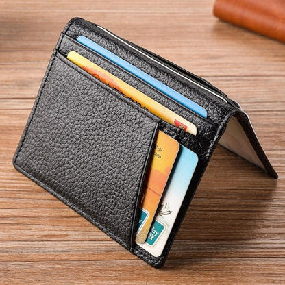 Realaiot Ultra Slim RFID Blocking Leather Wallet Credit ID Card For Men Holder Purse Case Money Fashion Bag Women Wallets