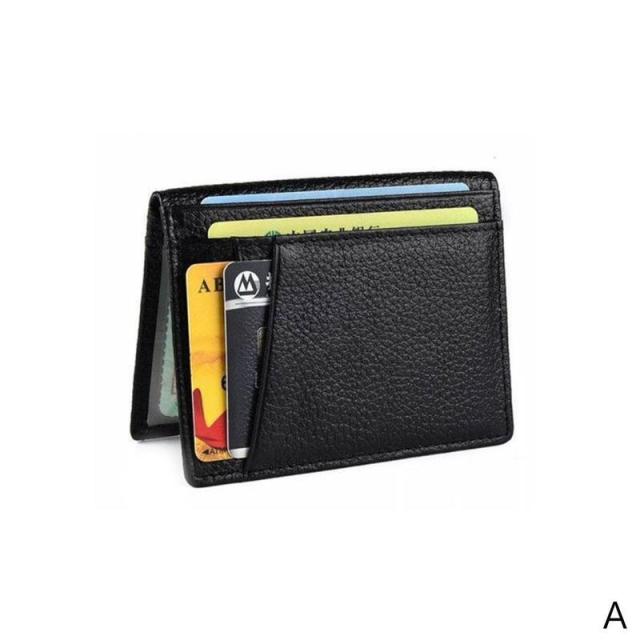 Realaiot Ultra Slim RFID Blocking Leather Wallet Credit ID Card For Men Holder Purse Case Money Fashion Bag Women Wallets