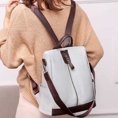 Realaiot Female Backpack Mochila Feminina Multifunction Girls Leather School Brand Women Shoulder Bag Sac A Dos Travel Back Pack