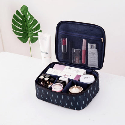 Realaiot Thicken Oxford Multifunction Women Travel Storage Bag Toiletries Organize Cosmetic Bag Portable Waterproof MakeUp Case