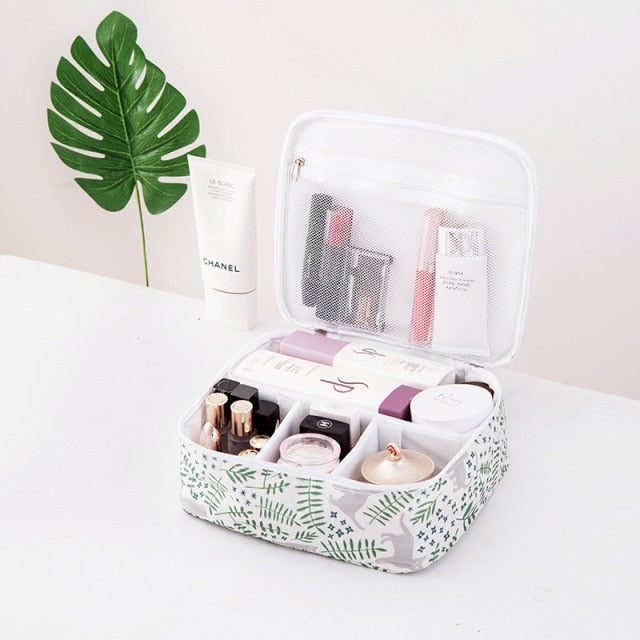 Realaiot Thicken Oxford Multifunction Women Travel Storage Bag Toiletries Organize Cosmetic Bag Portable Waterproof MakeUp Case