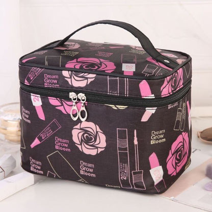 Cyflymder Polyester Multifunction Women Cosmetic Bag Travel Toiletries Storage Organize HandBag Waterproof Female Brush MakeUp Case