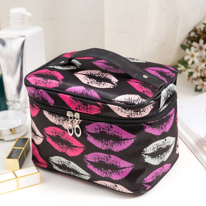 Cyflymder Polyester Multifunction Women Cosmetic Bag Travel Toiletries Storage Organize HandBag Waterproof Female Brush MakeUp Case