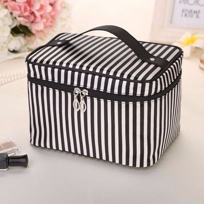 Cyflymder Polyester Multifunction Women Cosmetic Bag Travel Toiletries Storage Organize HandBag Waterproof Female Brush MakeUp Case