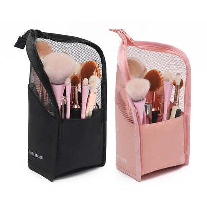 1Pcs Multi-functional Makeup Storage Box Zipper Cosmetics  Bag Waterproof Makeup Brush Organizer Travel Carry Case