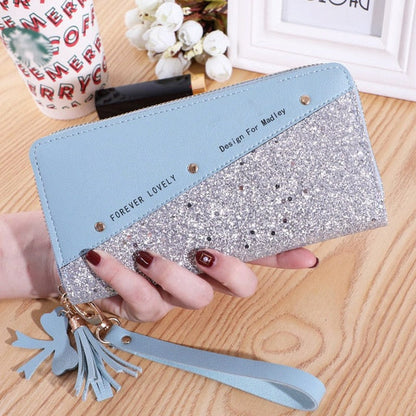 Realaiot Fashion Wallets Zipper Coin Purse Lady Long Short Purses Handbags Women Clutch Cards Holder PU Leather Moneybag Billfold Wallet