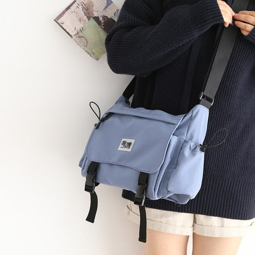 Realaiot Small Fresh Bag Women Purses and Handbags New College Student School Bag Shoulder Bag Luxury Brand Crossbody Bookbag